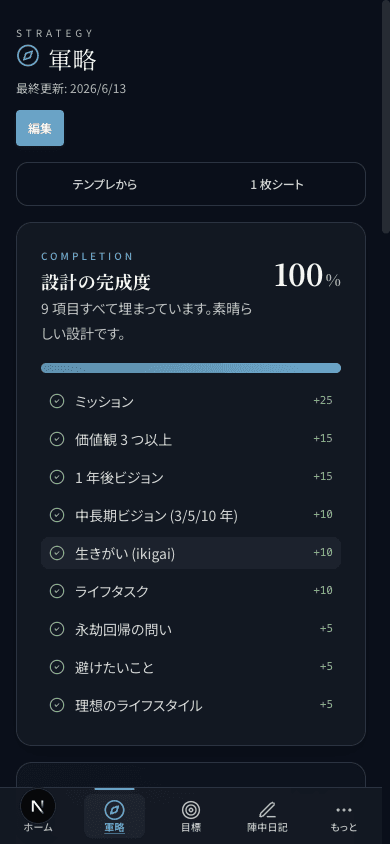 先勝の画面