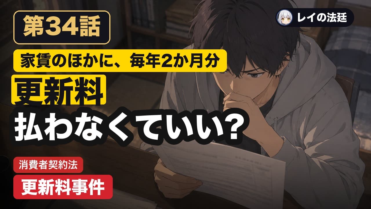第34話「更新料事件(賃貸借の更新料と消費者契約法10条)」のサムネイル