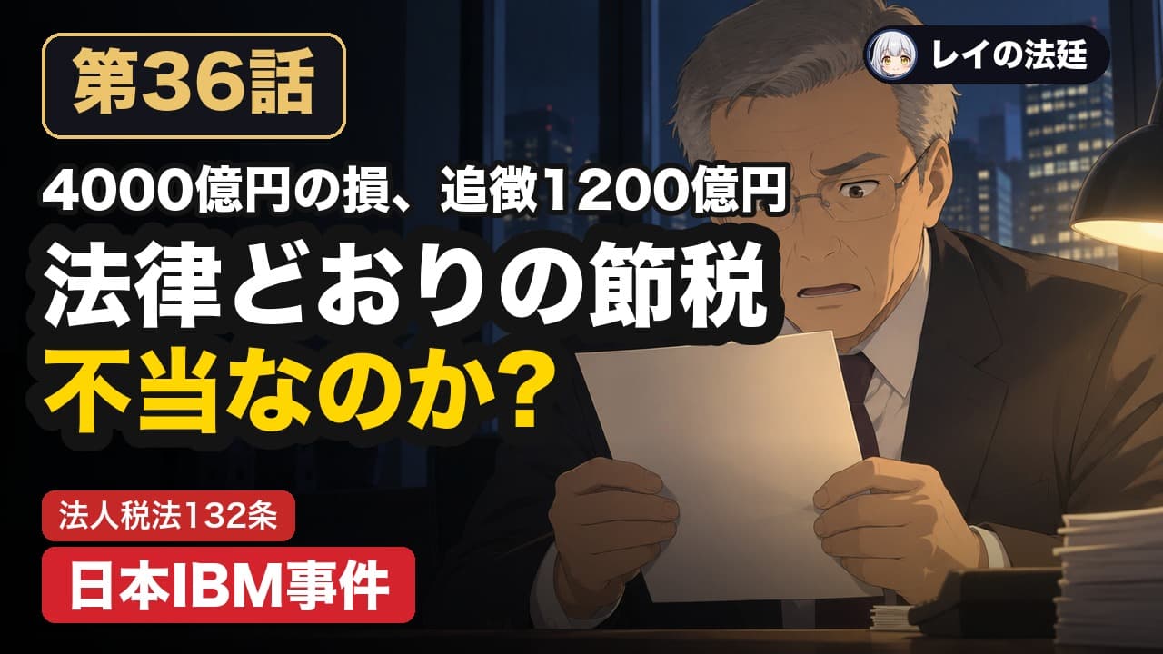 第36話「日本IBM事件(会社の節税はどこまで許されるか)」のサムネイル