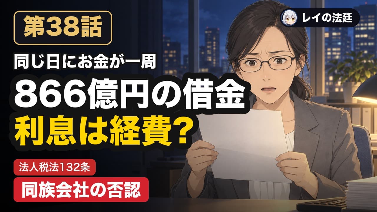 第38話「ユニバーサルミュージック事件(グループ内の借金と支払利息)」のサムネイル