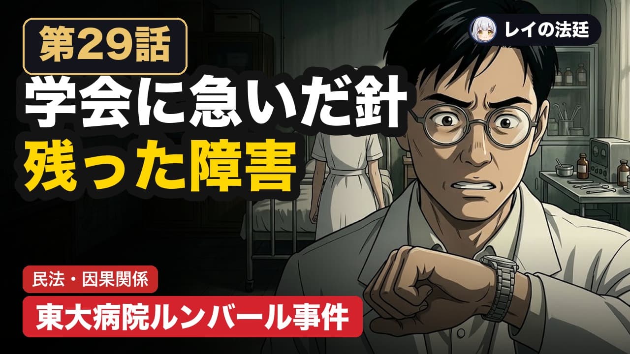 第29話「東大病院ルンバール事件(因果関係の証明)」のサムネイル