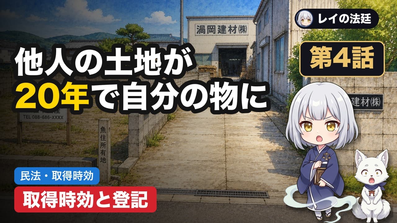 第4話「取得時効と登記」のサムネイル